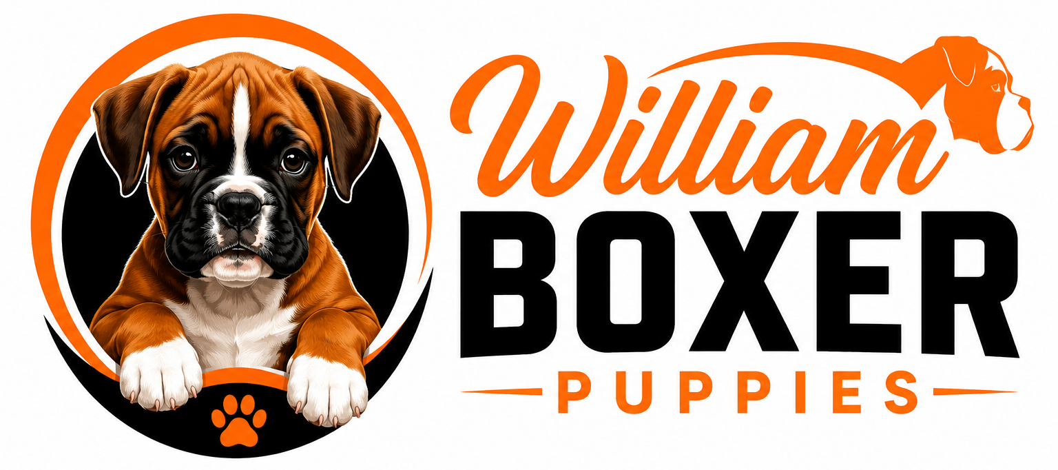 Loyal boxer puppies